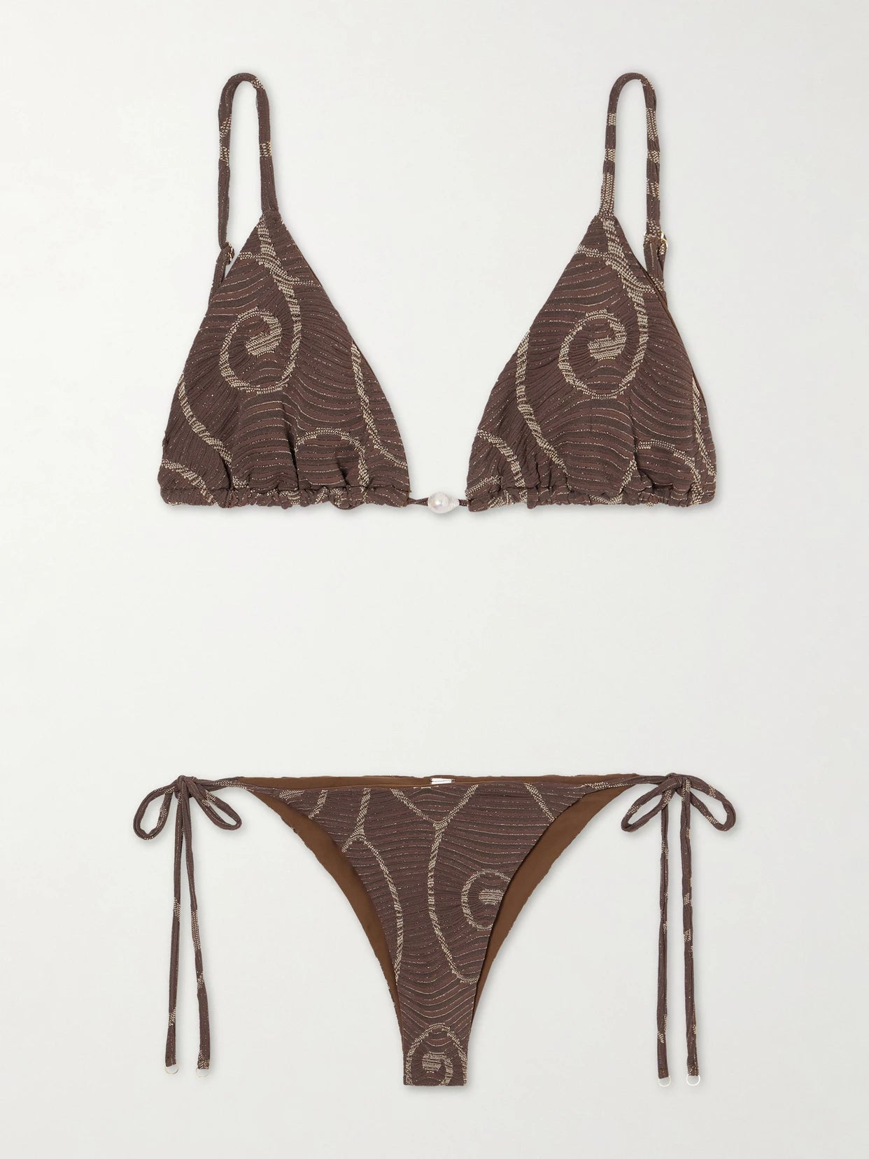 Image of Swimwear. Product name - Arena Bikini in Chocolate colour by brand - Sara Cristina