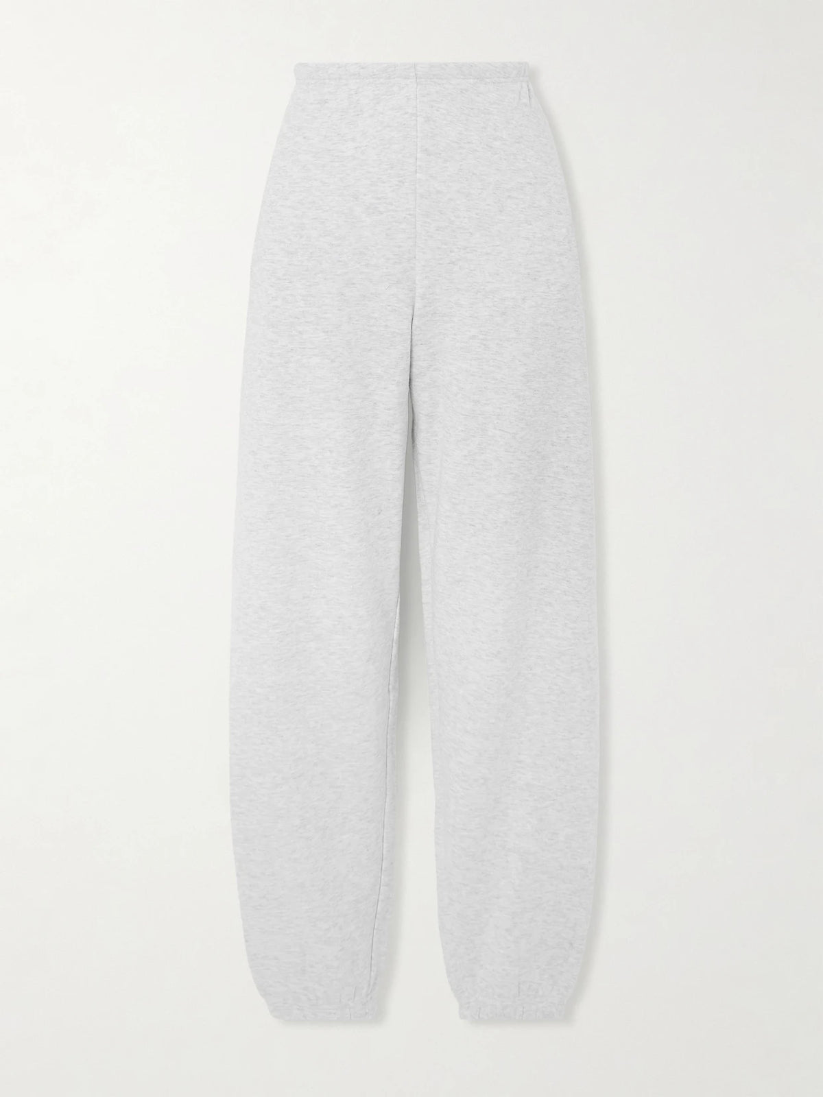 SKIMS Cotton-blend Fleece Track Pants - Light Heather Grey