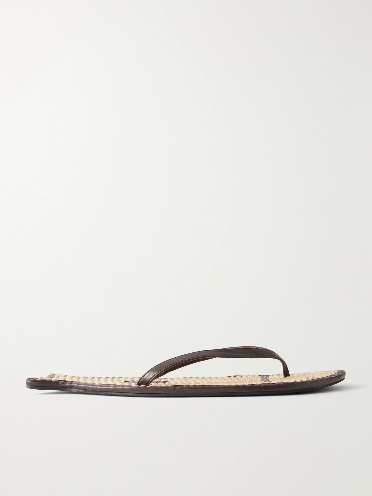 STAUD Fish Leather And Raffia Sandals