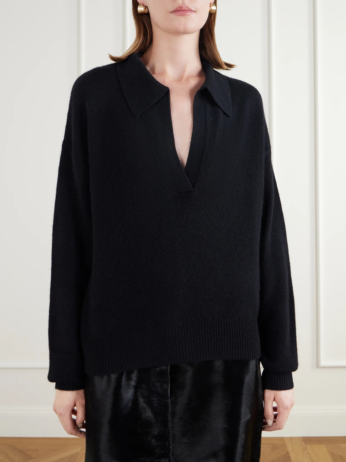 Almada Kaia Cashmere Polo Sweater