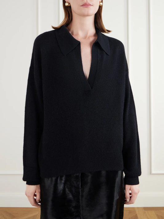 Almada Kaia Cashmere Polo Sweater