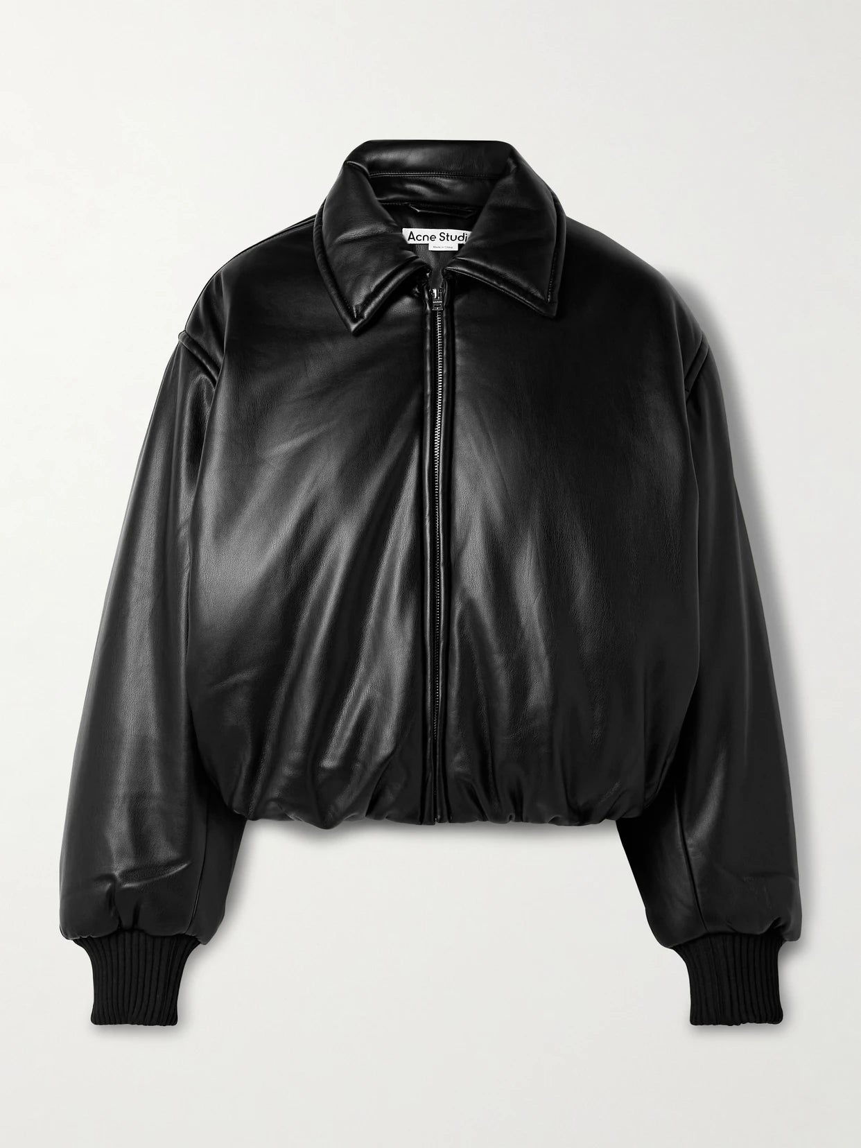 Image of Coats & Jackets. Product name - Padded Bomber Jacket in Black colour by brand - Acne Studios
