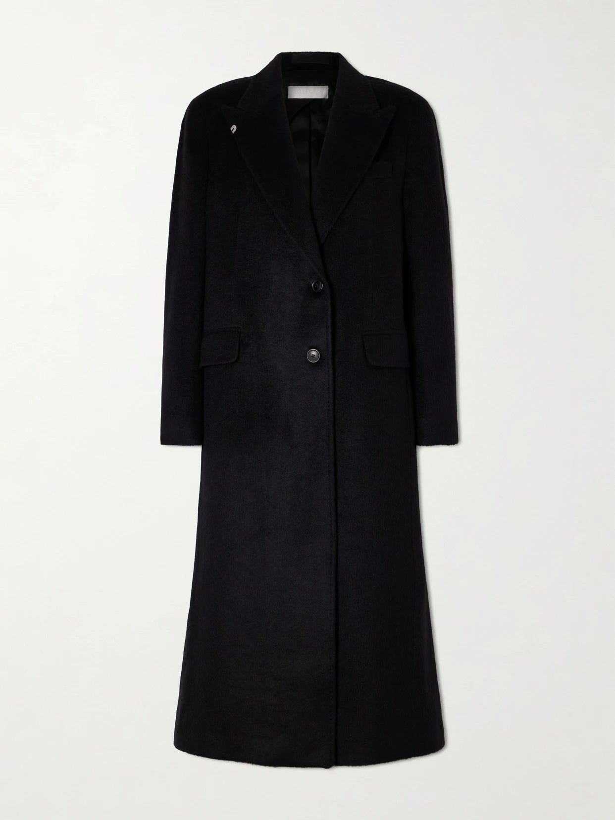 Image of Coats & Jackets. Product name - Manta Mohair-blend Coat in Black colour by brand - Our Legacy