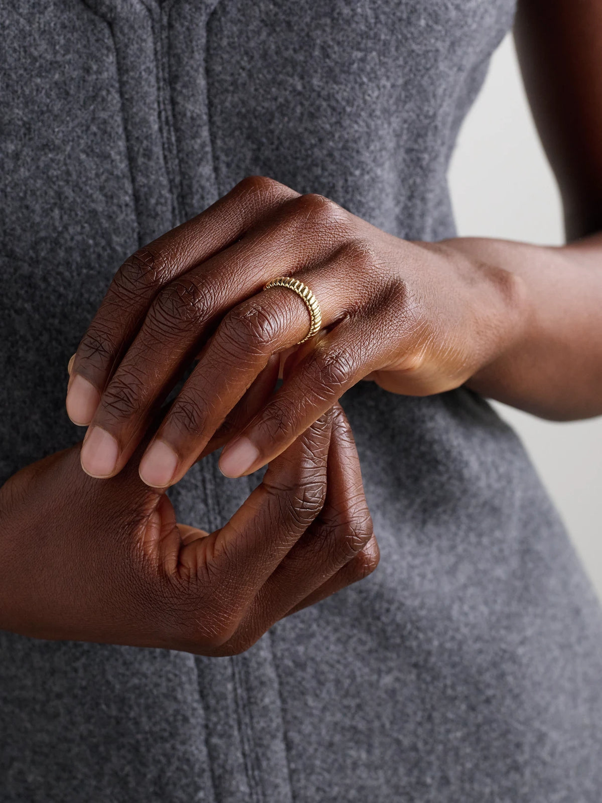 Image of Rings. Product name - Zoe 18-karat Gold Ring in Multi colour by brand - Anita Ko