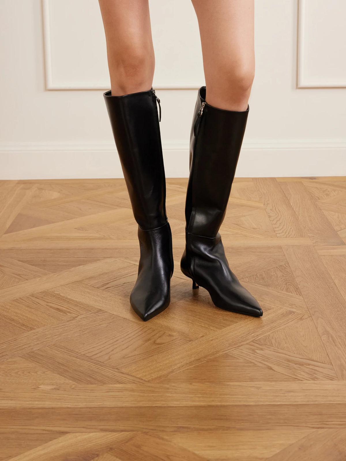 Aeyde Sabrina 35 Leather Knee Boots