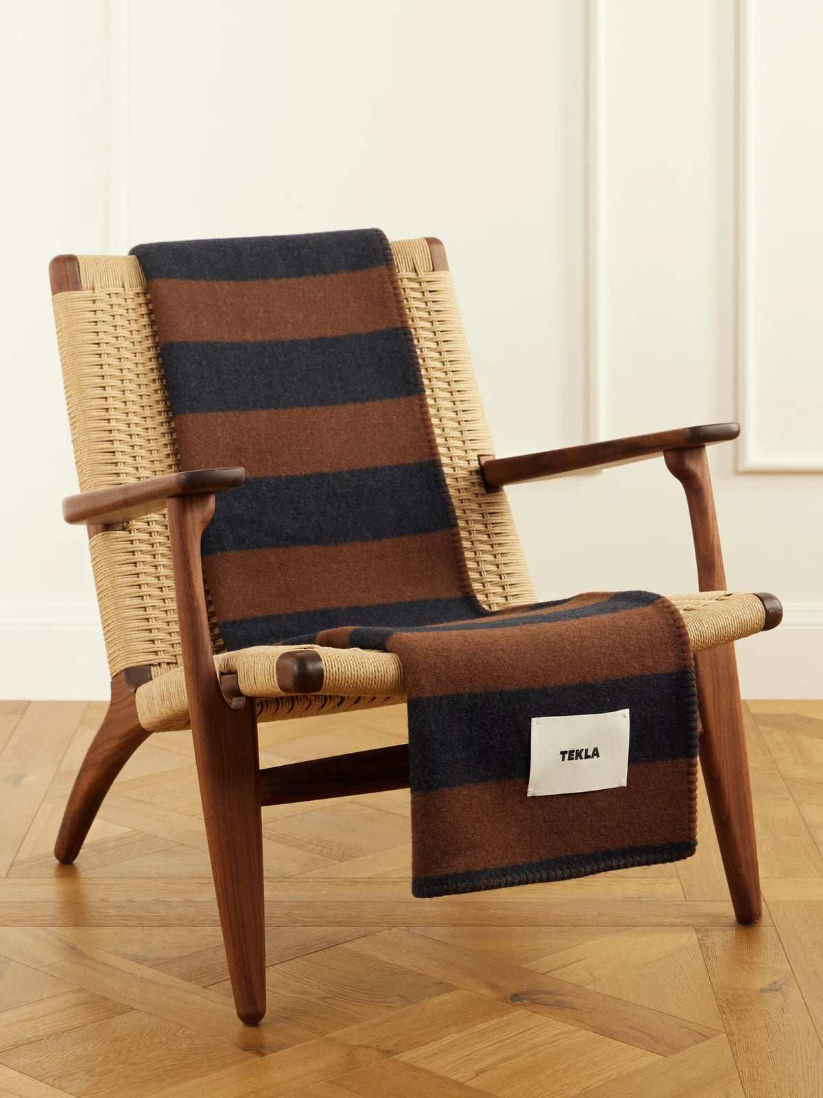 TEKLA Striped Wool Throw