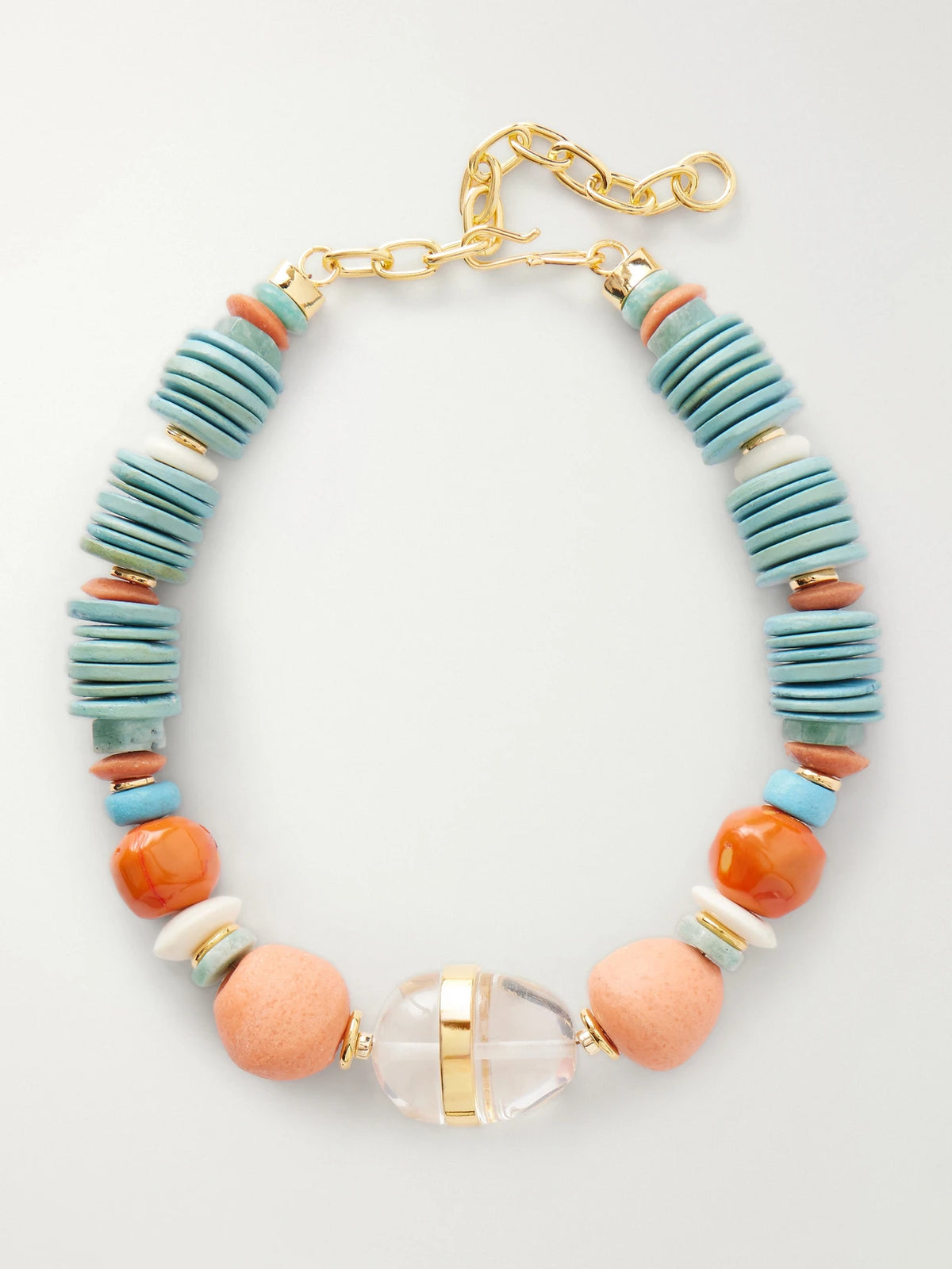 Neptune Gold-plated Multi-stone Necklace