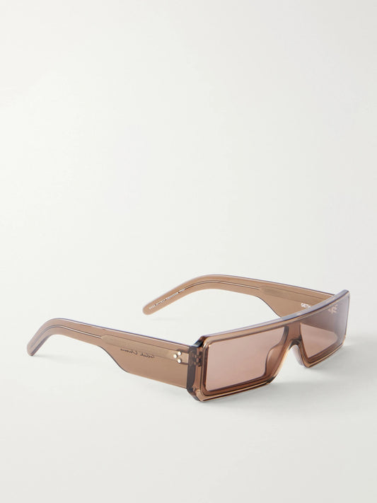 Rick Owens Rectangular Frame Acetate Sunglasses