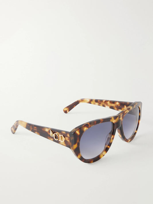 Diorglow A1u Aviator-style Acetate Sunglasses