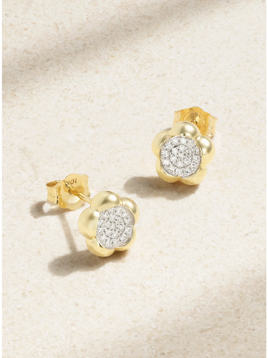 Crosby 10-karat Gold Diamond Earrings