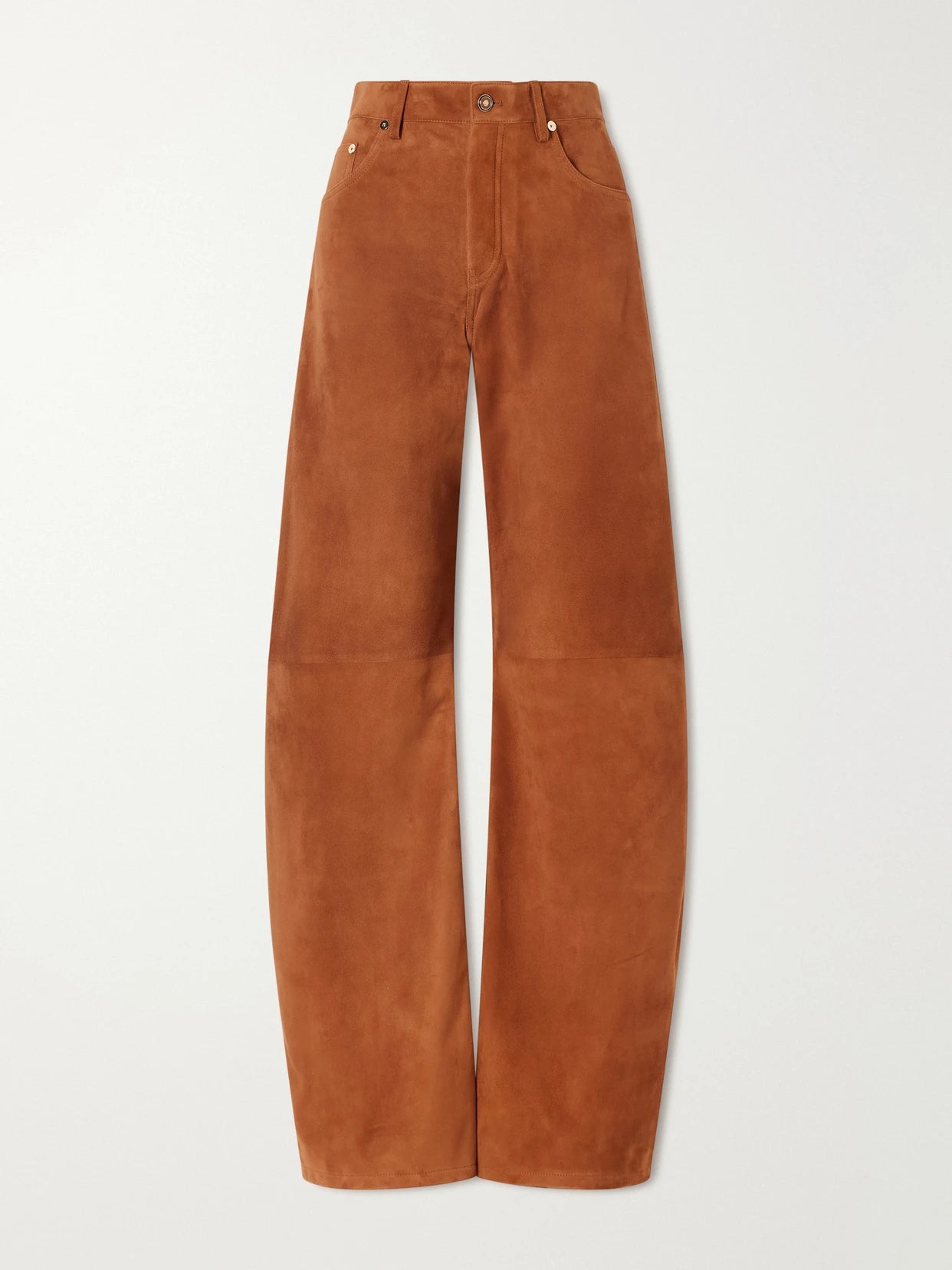 Amoret Suede Wide-leg Pants