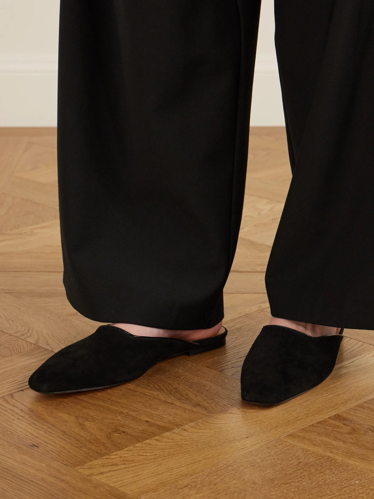 Suede Mules