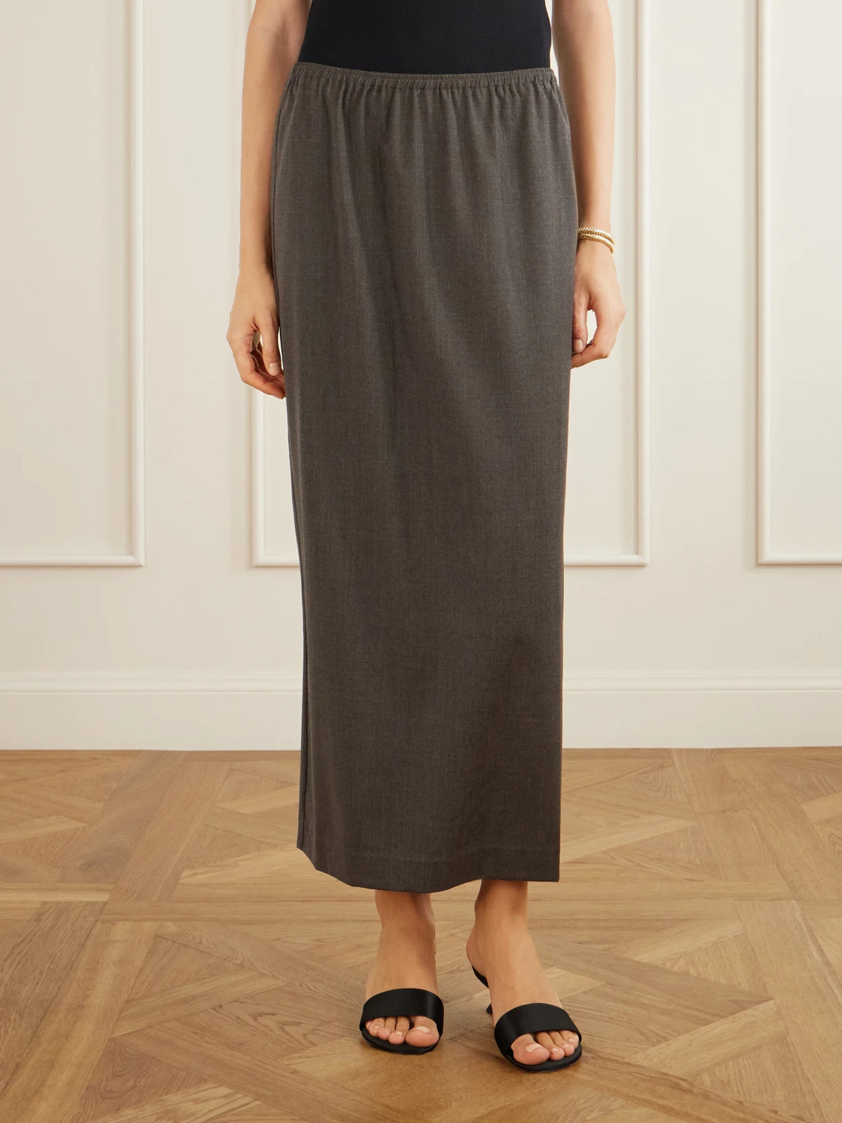 Wool-blend Maxi Skirt