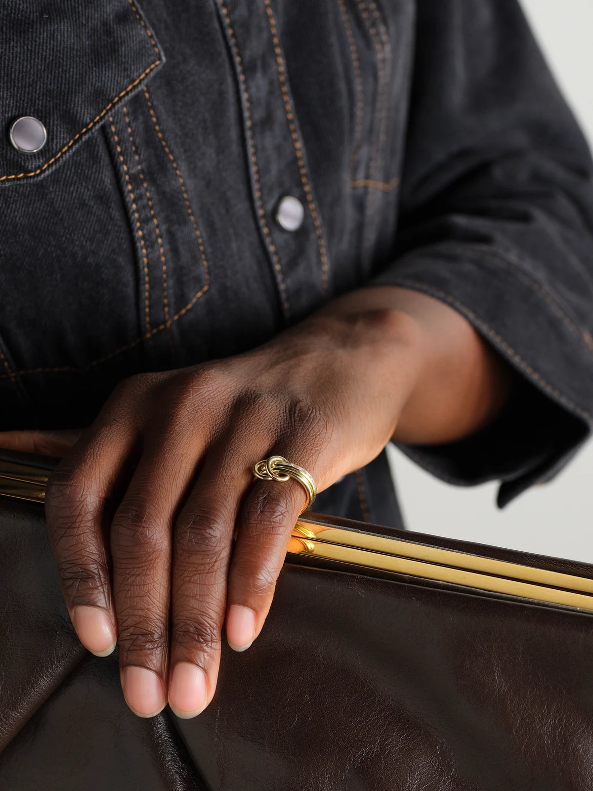 Image of Rings. Product name - Leora 18-karat Gold Diamond Ring in Multi colour by brand - Spinelli Kilcollin