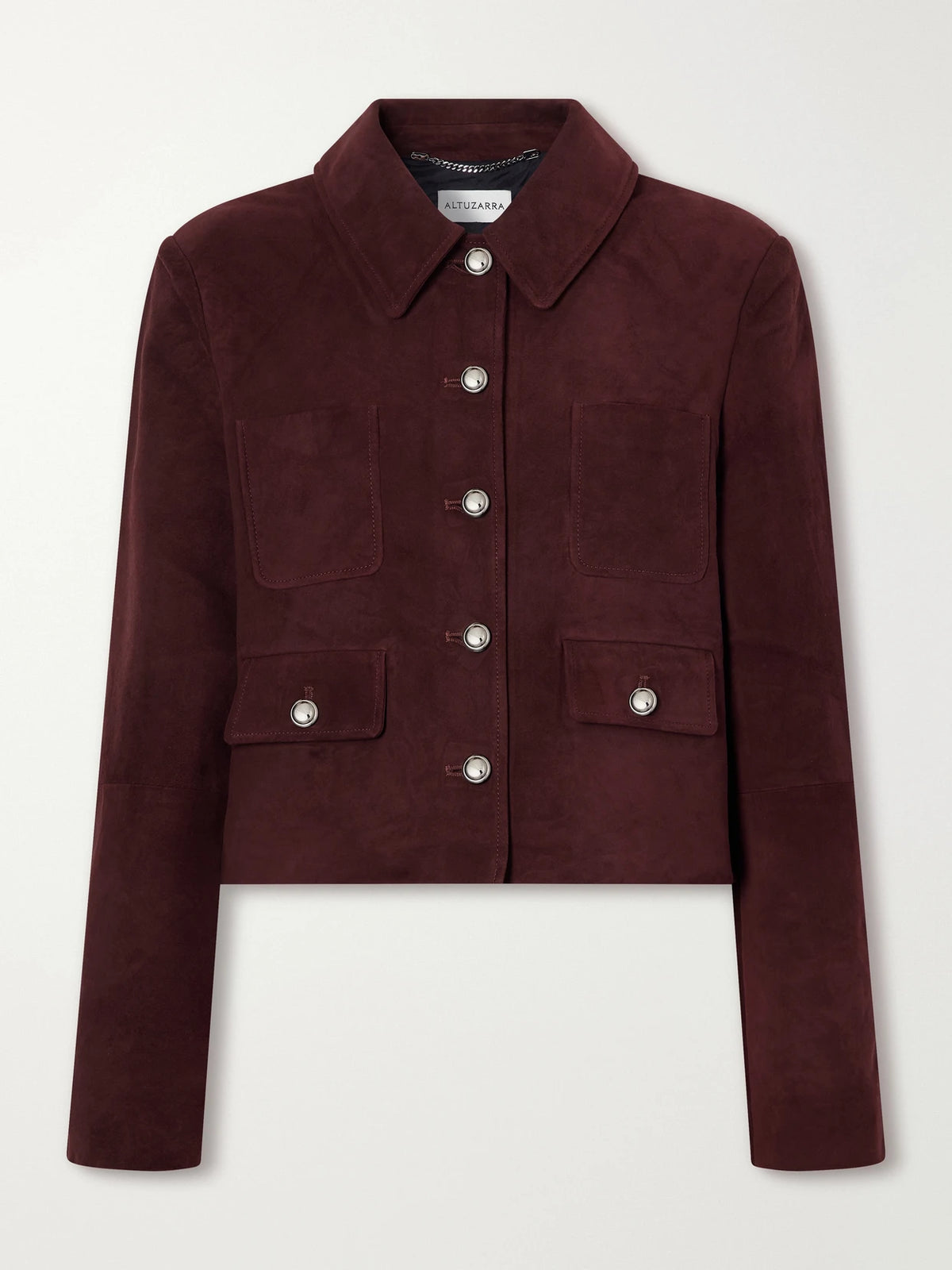 Altuzarra Astley Cropped Suede Jacket