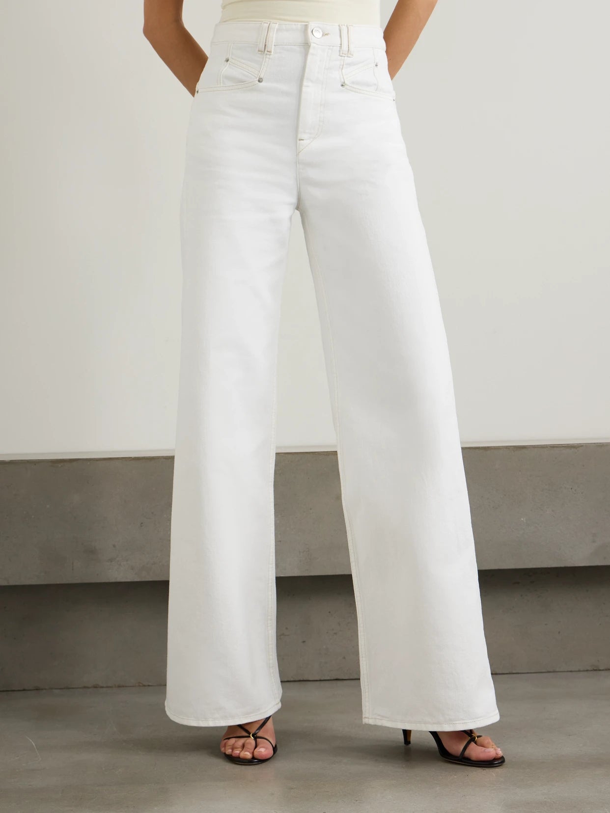 Lemony High-rise Wide-leg Jeans