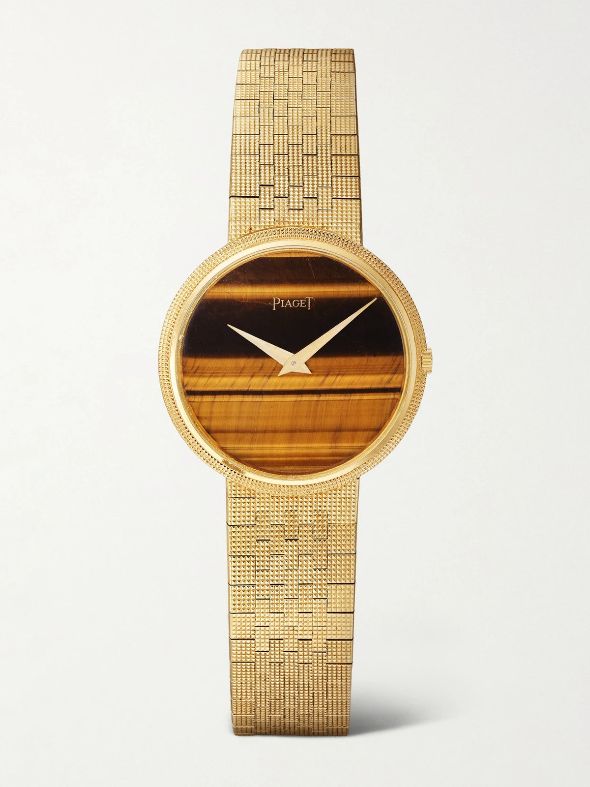 Stephanie Windsor + Piaget Vintage 1970s Hand-wound 18-karat Gold And Tiger's Eye Watch (7.25" Wrist)
