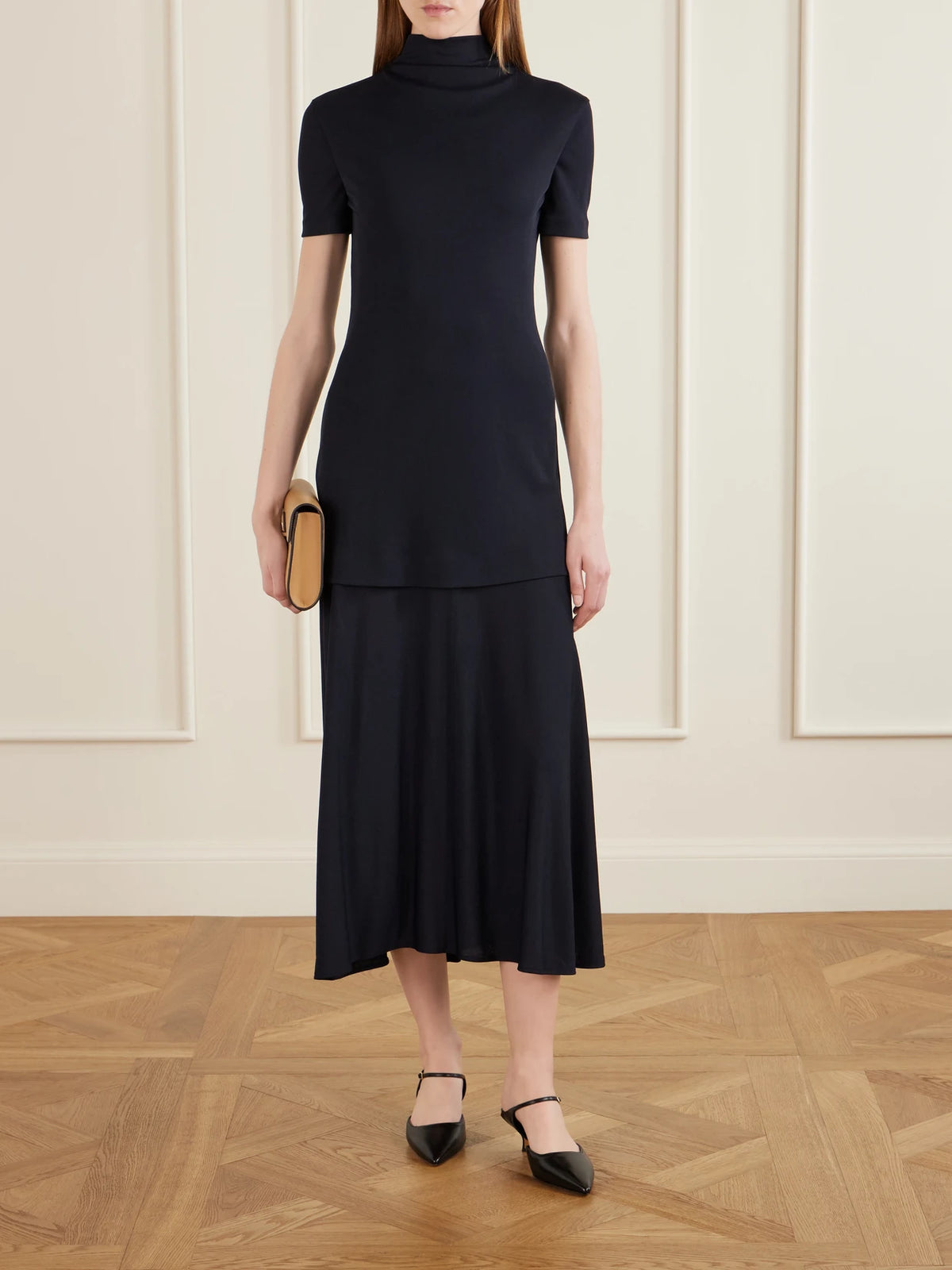 Image of Heels. Product name - Isabel Leather Pumps in Black colour by brand - Emme Parsons