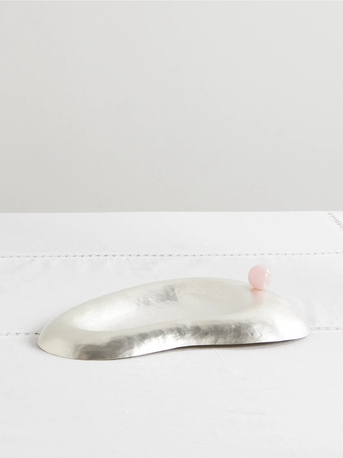 Ear Silver-plated And Stone Plate