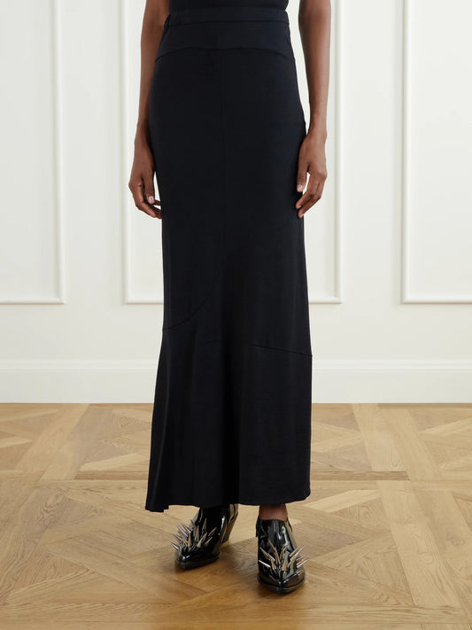 Junya Watanabe Wool-jersey Maxi Skirt