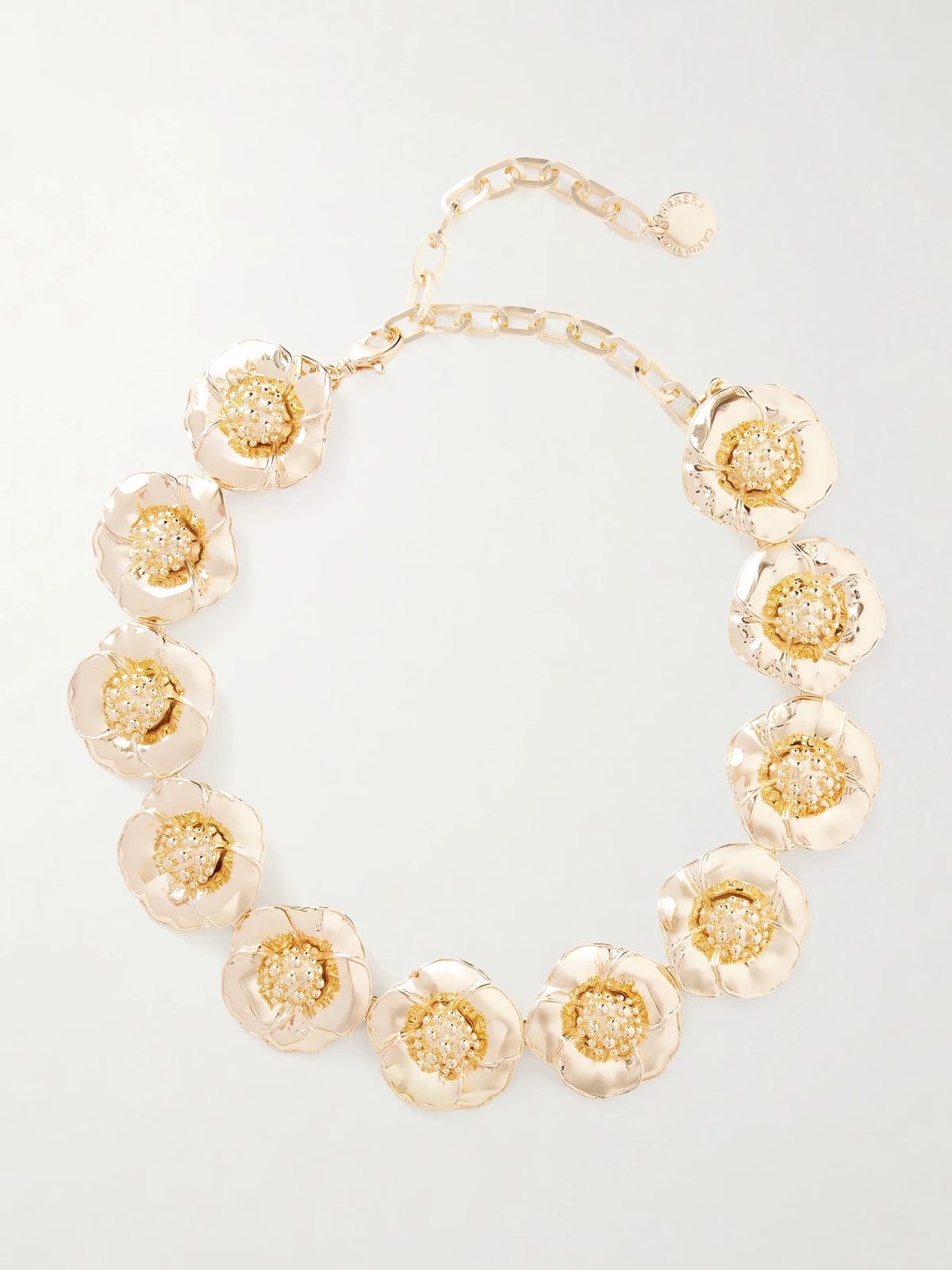 Gold-tone Flower Necklace
