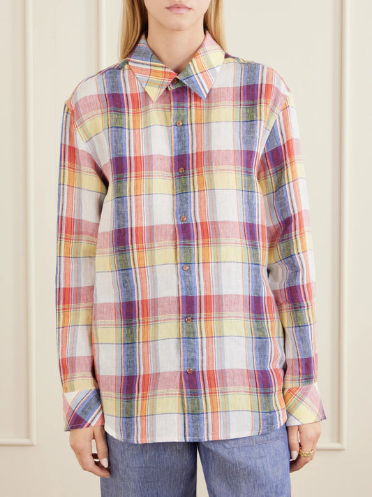 Daybreak Checked Linen Shirt