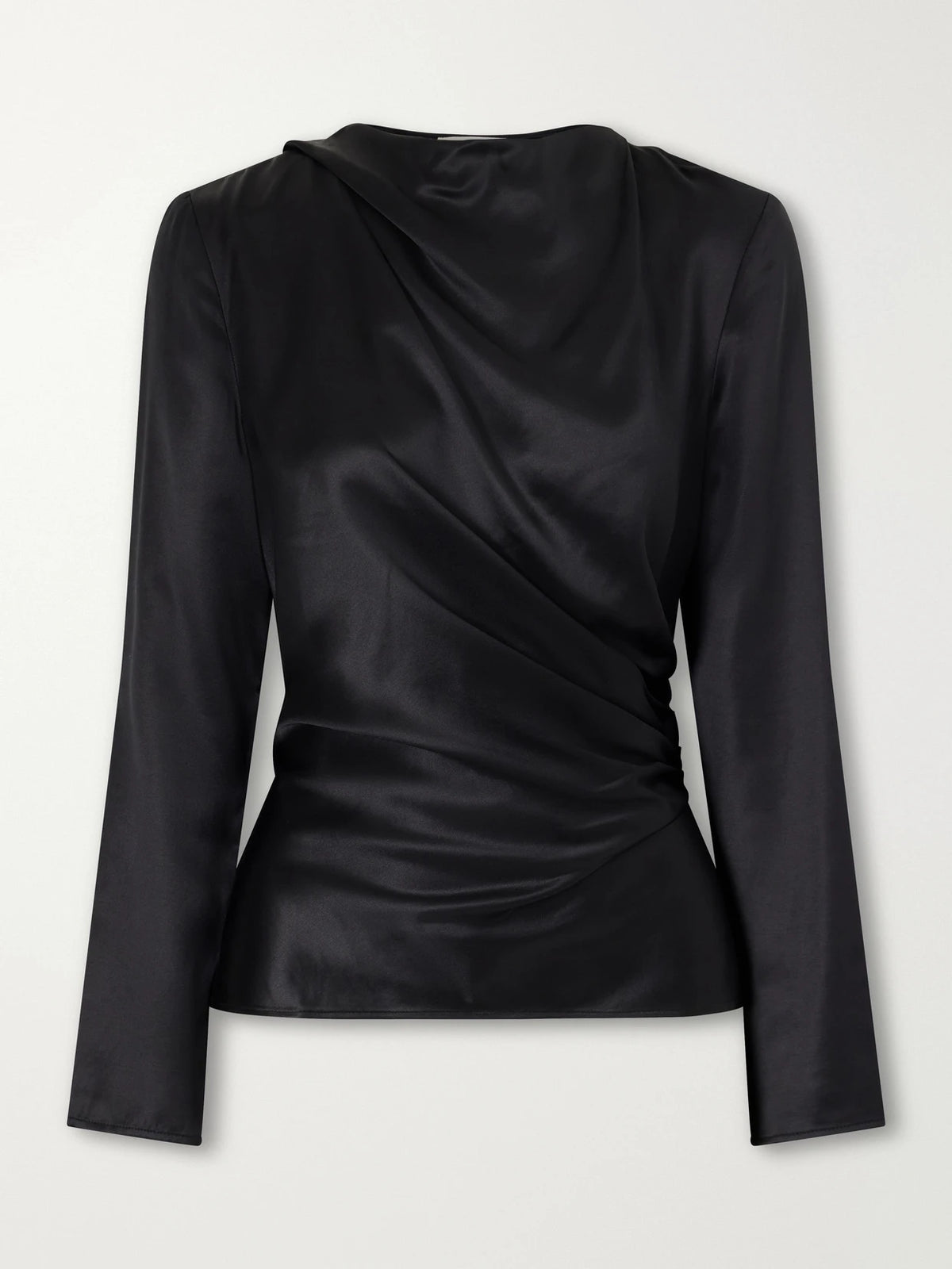 Loulou de Saison Anya Gathered Satin Blouse