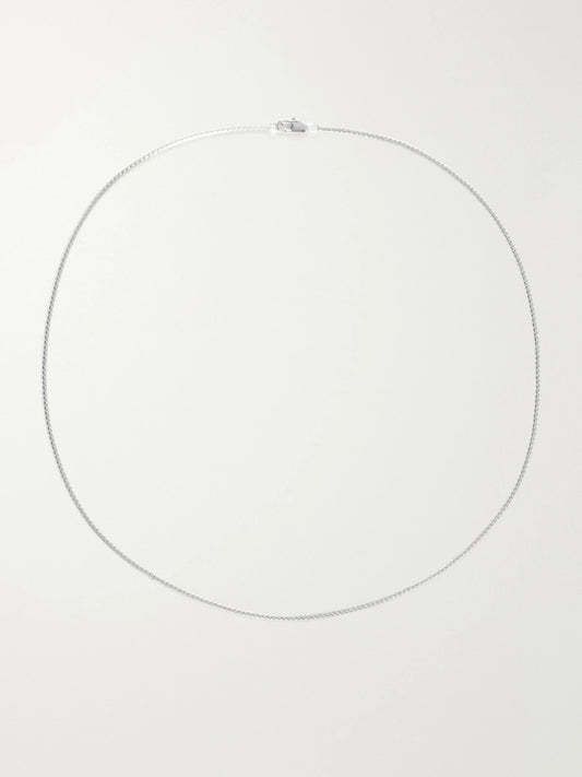 Laura Lombardi Mini Omega Platinum-plated Necklace