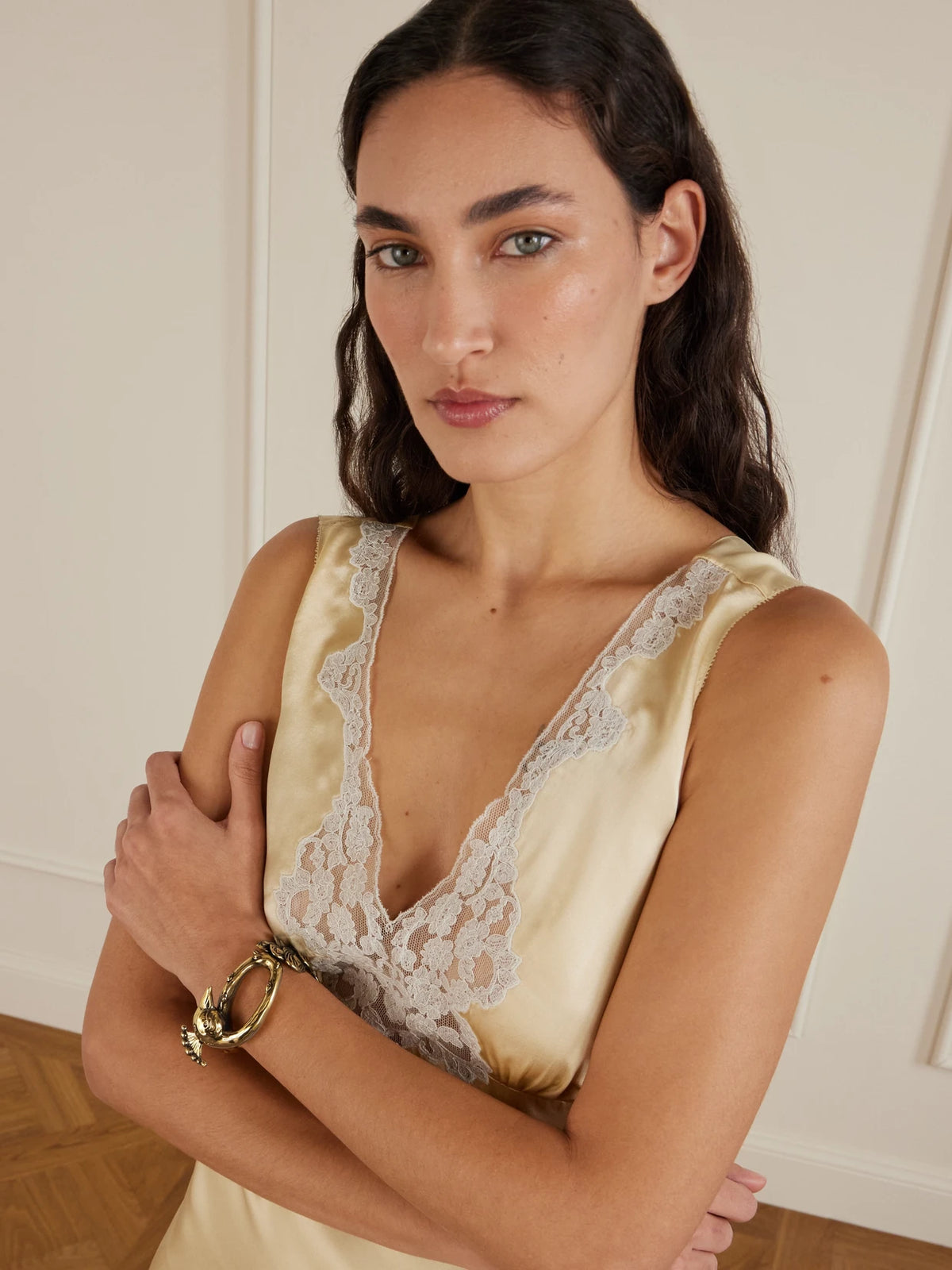 Image of Bracelets. Product name - Gold-tone Cuff in Multi colour by brand - Chloé