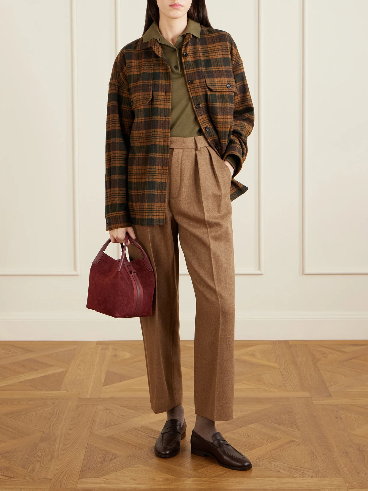 Bale Small Leather And Canvas-trimmed Nubuck Tote