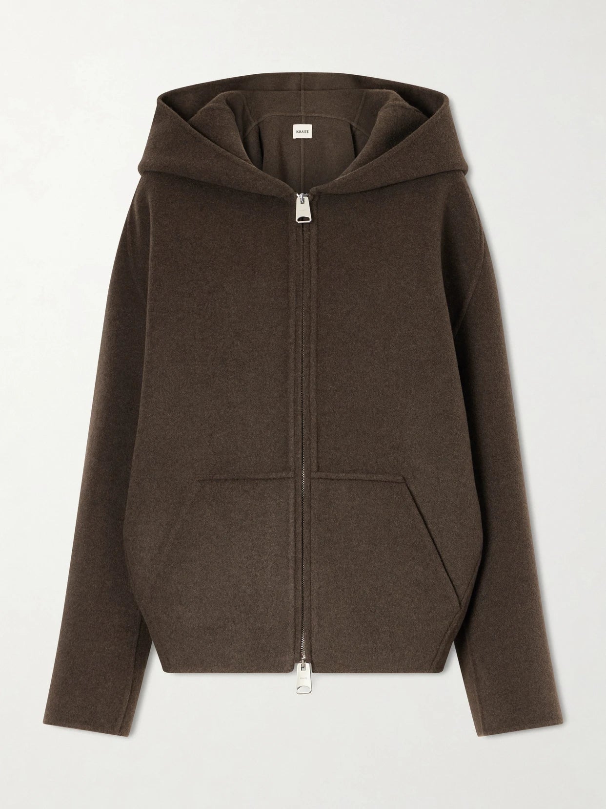 Dolem Hooded Wool Zip-up Jacket