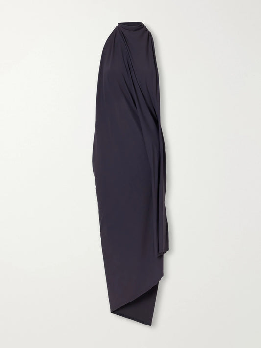 AARON ESH Asymmetric Draped Jersey Maxi Dress