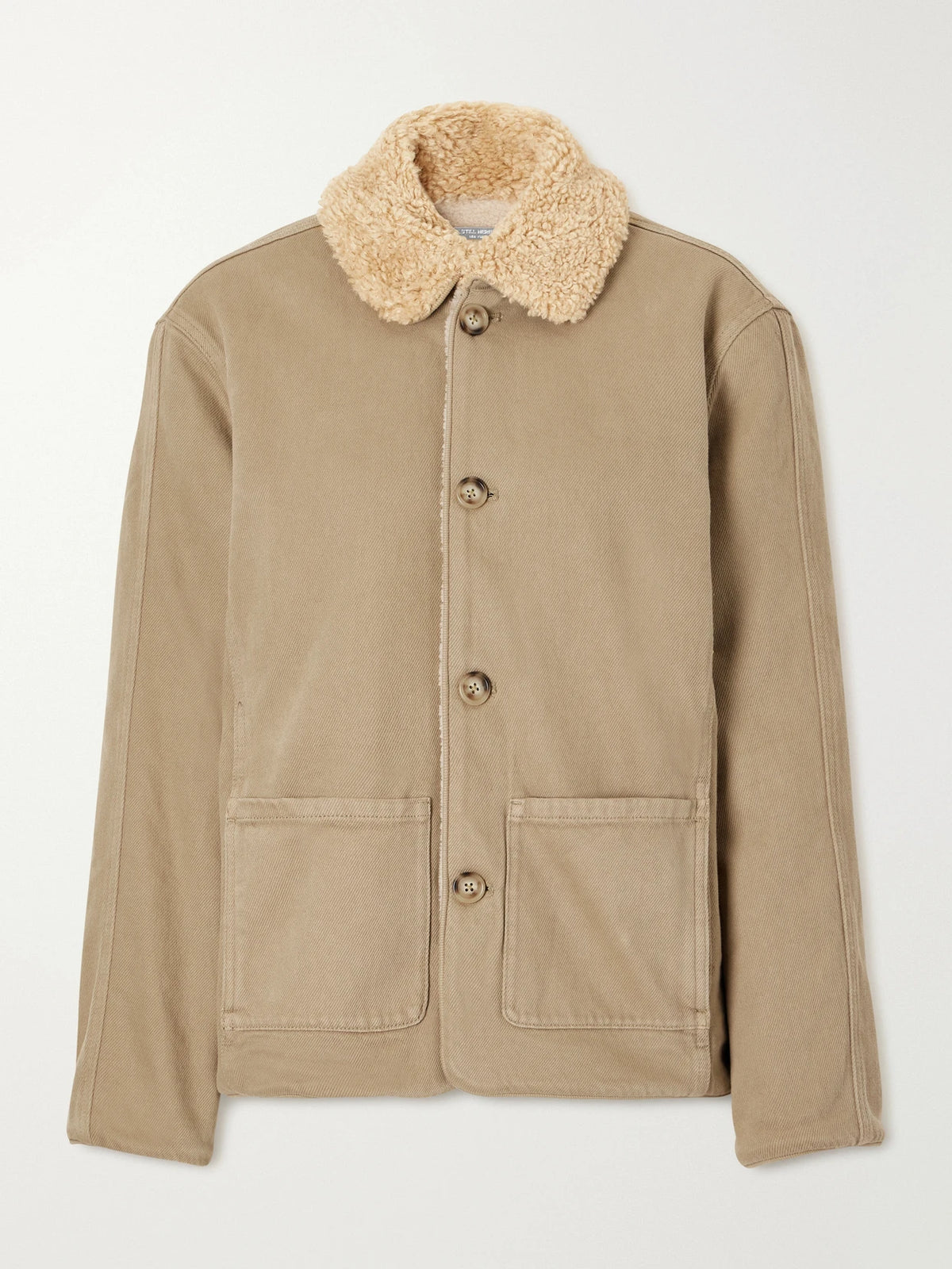 Still Here Townes Reversible Plush And Denim Jacket