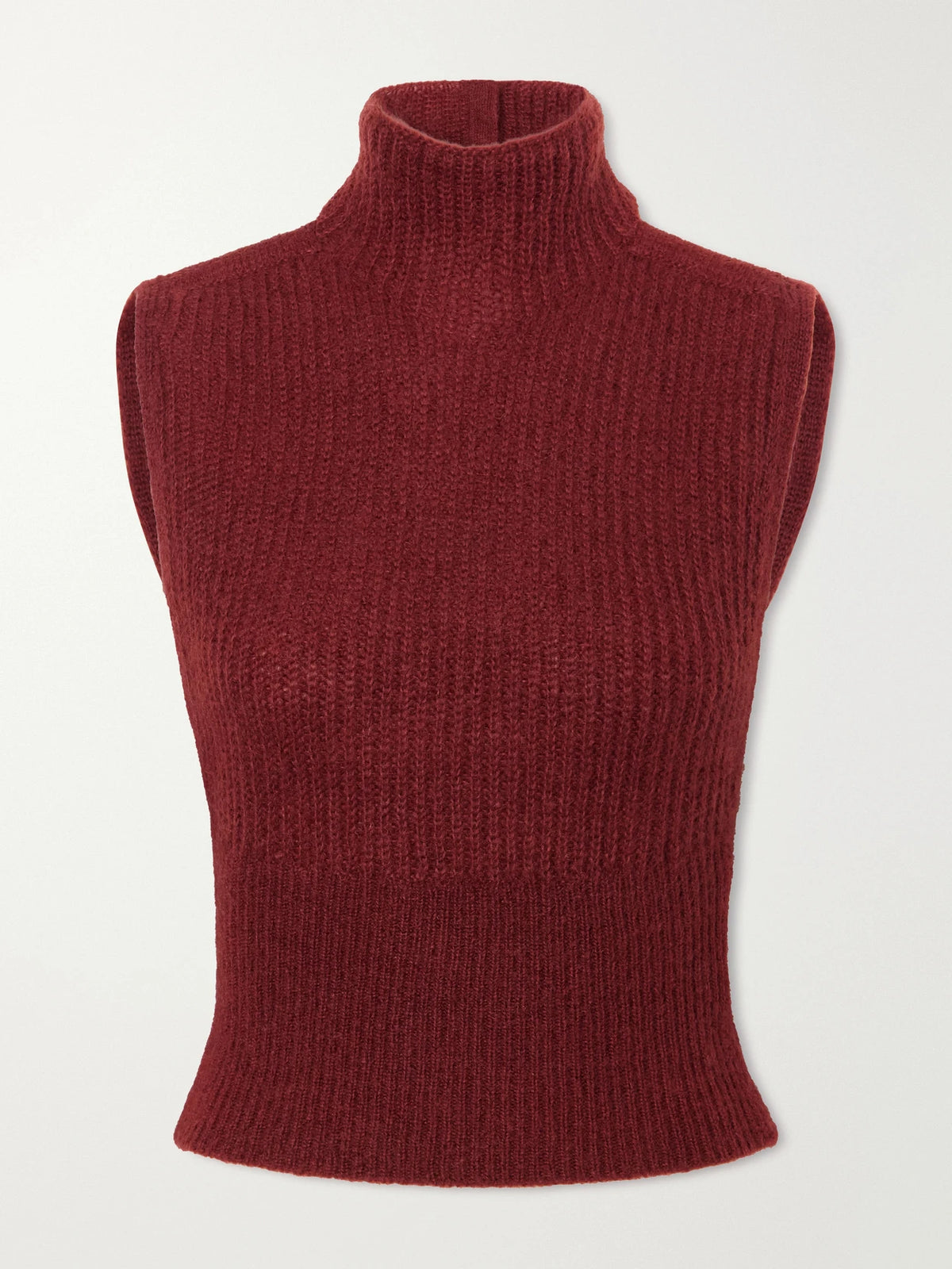 Max Mara Placido Mohair-blend Turtleneck Sweater Vest
