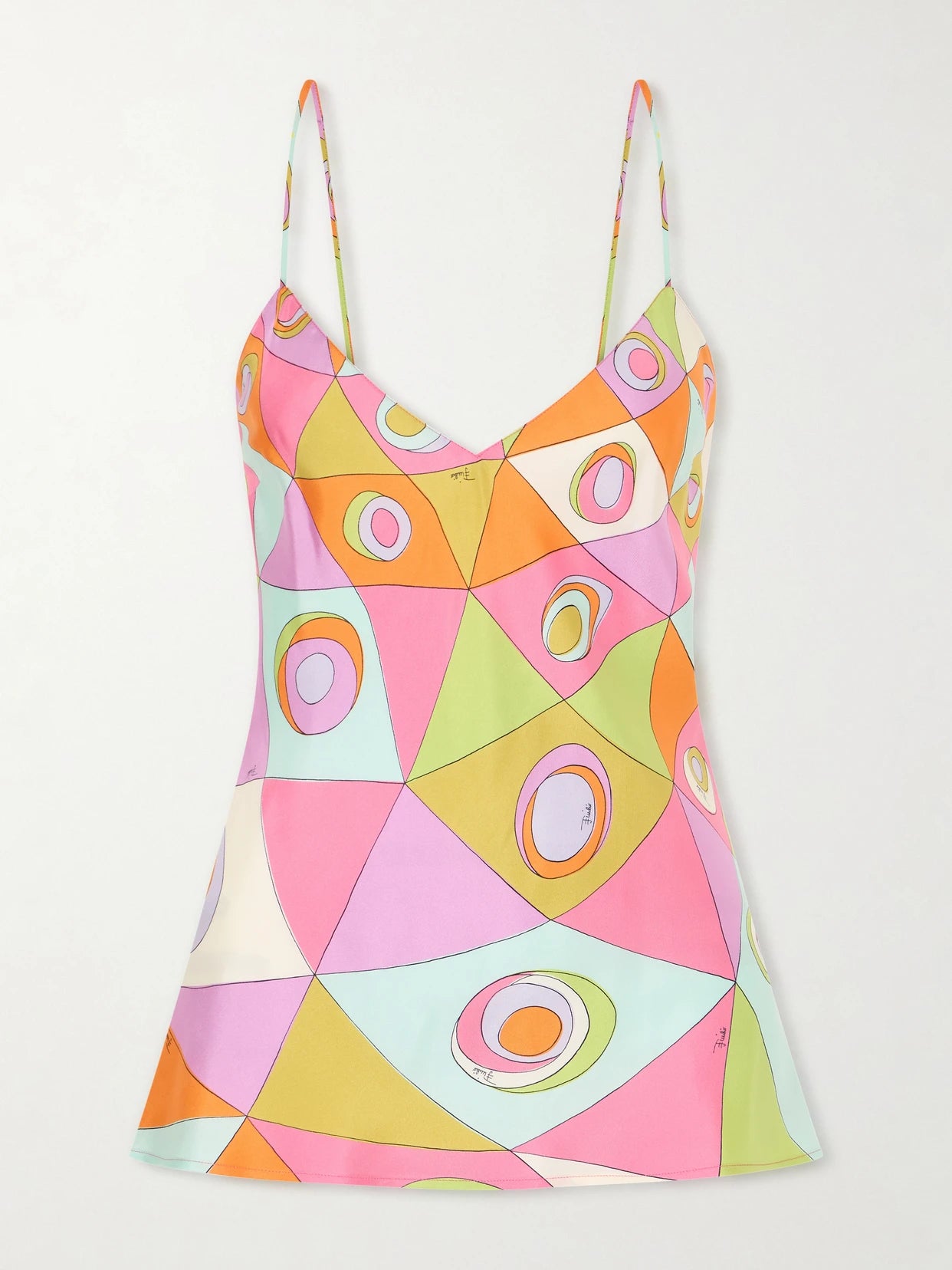 Printed Silk-twill Tank