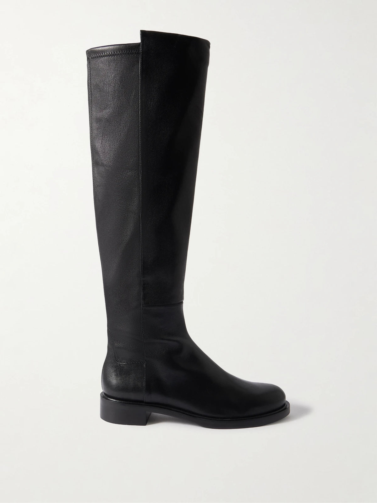 Gisele 5050 Leather And Stretch Knee Boots