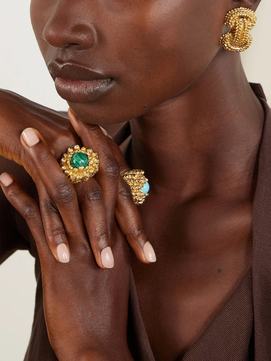 Image of Earrings. Product name - Maja Gold-plated Earrings in Multi colour by brand - Paola Sighinolfi