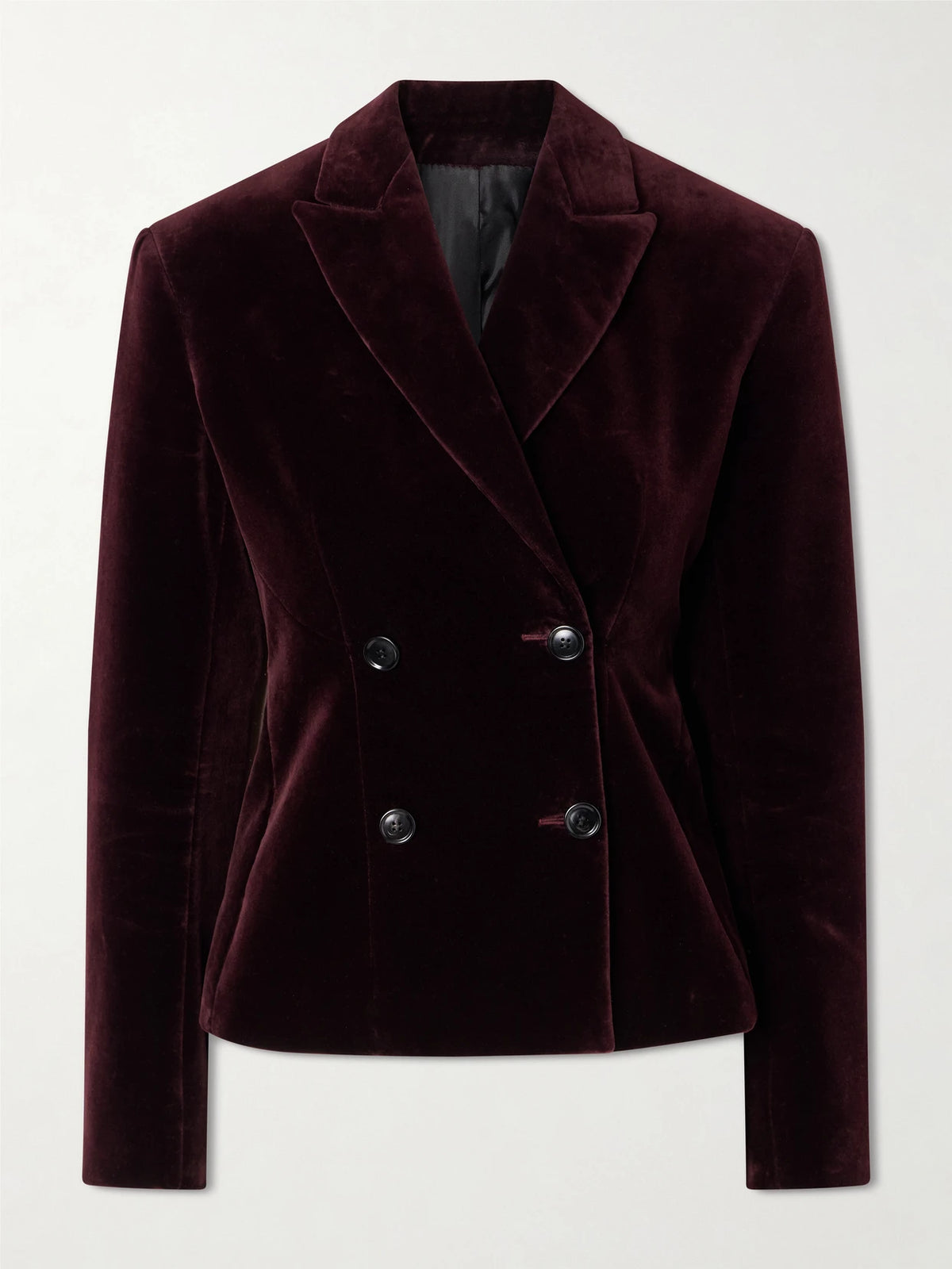 Alaïa Double-breasted Cotton-velvet Blazer