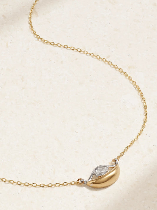 Salvatore 18-karat Yellow And White Gold Diamond Necklace