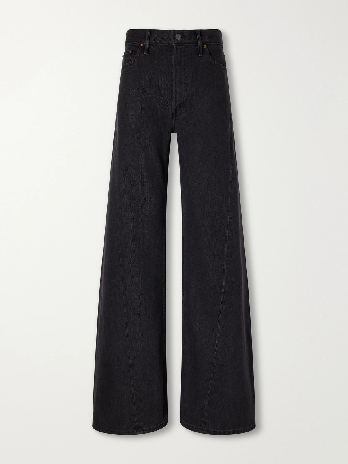 Mother Lemon Twist Mid-rise Wide-leg Jeans