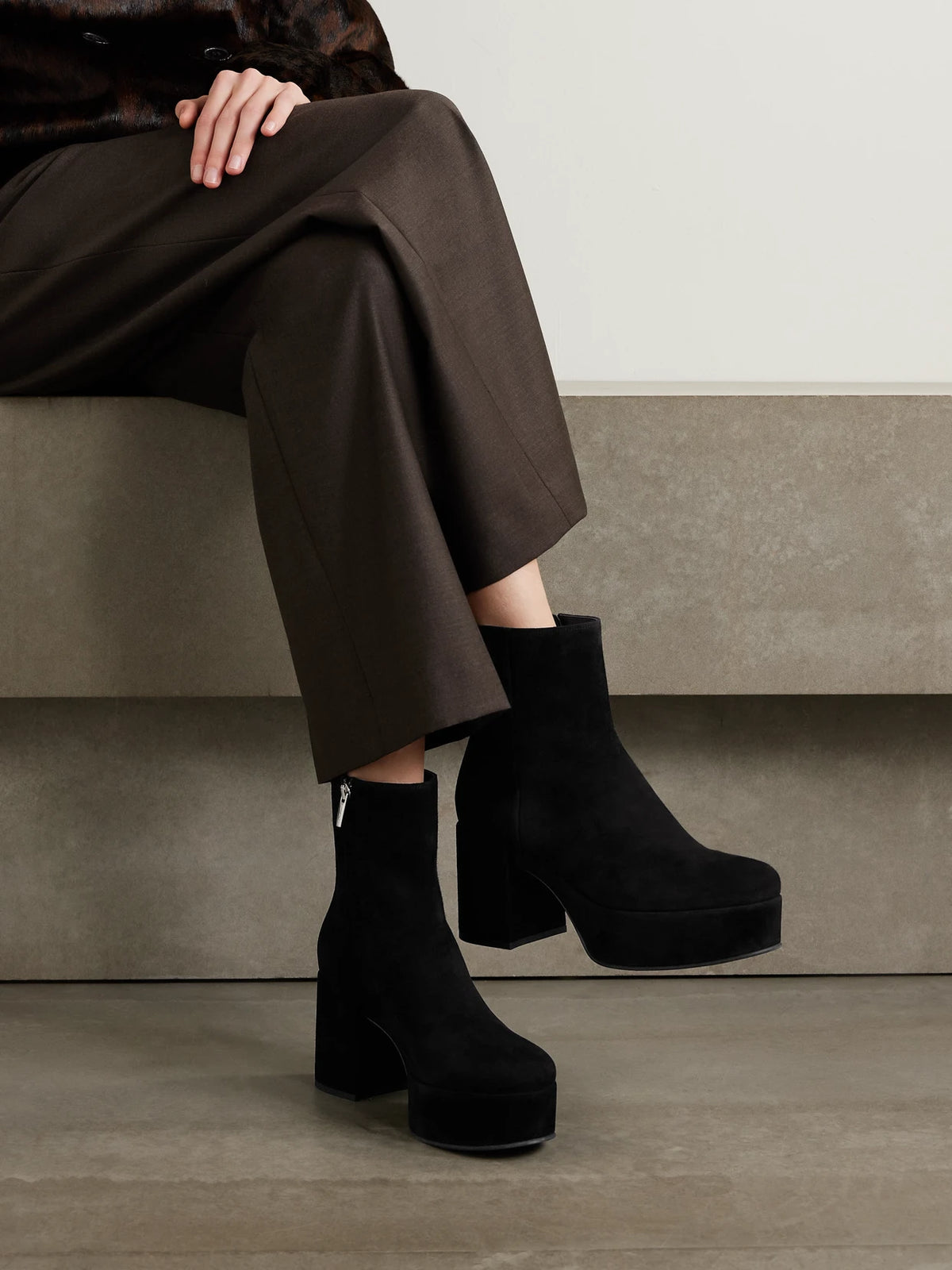 Sally 75 Suede Ankle Boots'