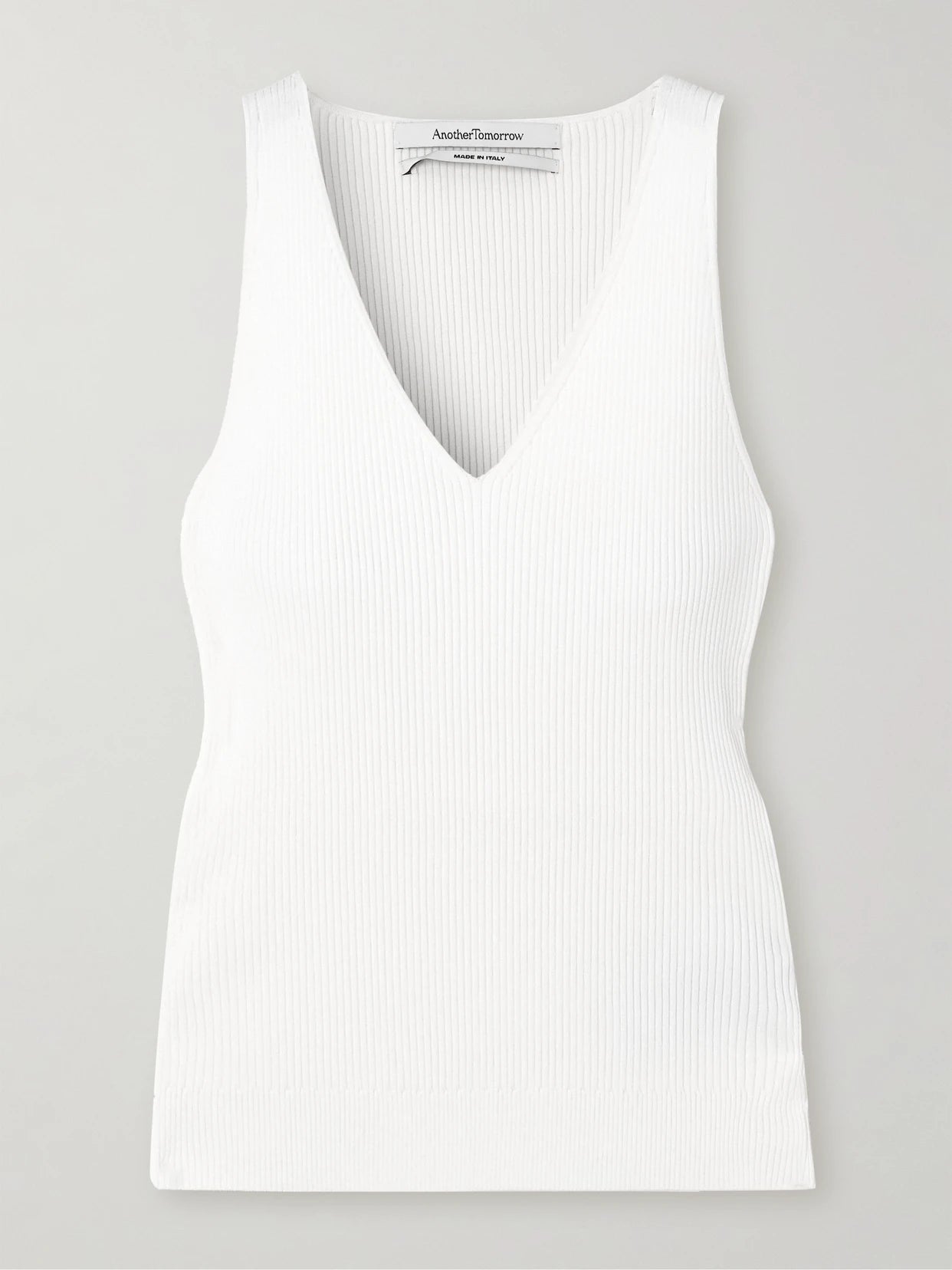 Ribbed Jersey Tank Top