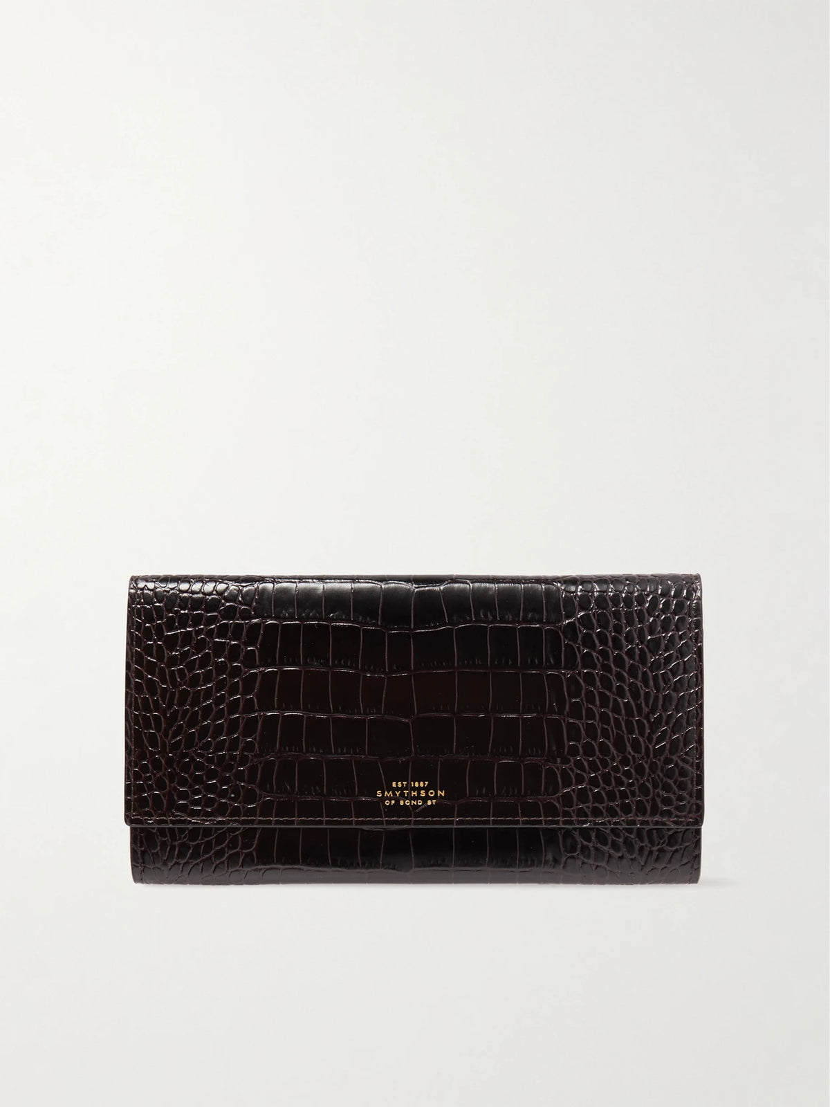 Marshall Croc-effect Leather Travel Wallet