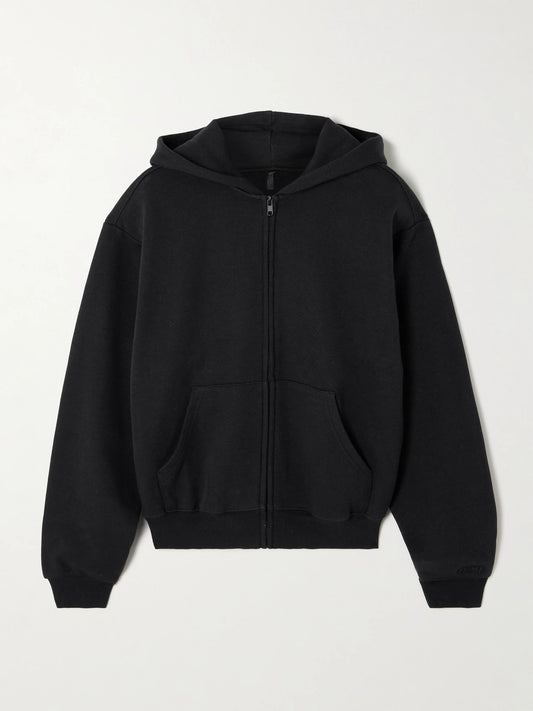 Classic Zip Up Hoodie - Onyx