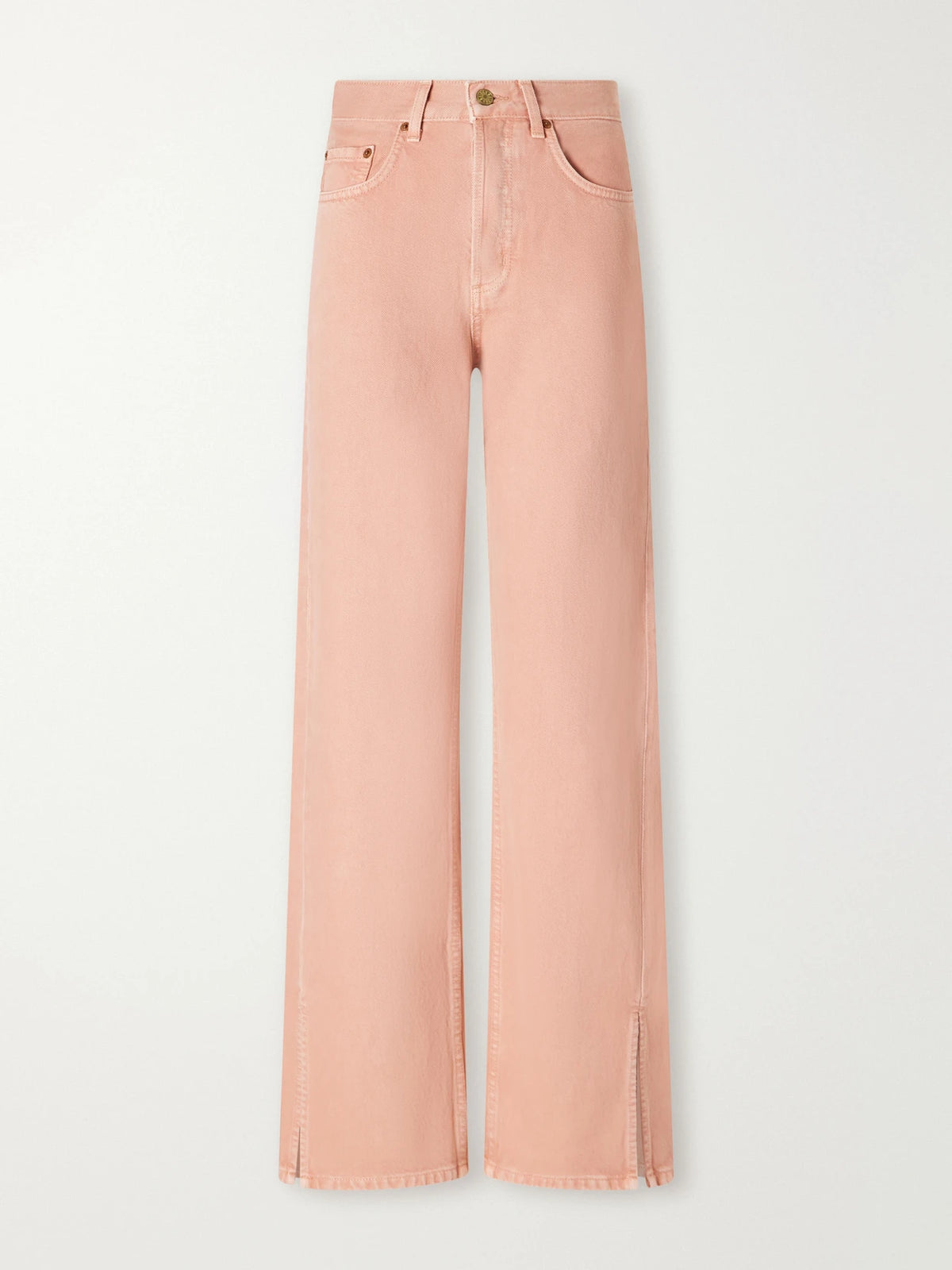 B SIDES Charlot Split Hem Mid-rise Wide-leg Jeans