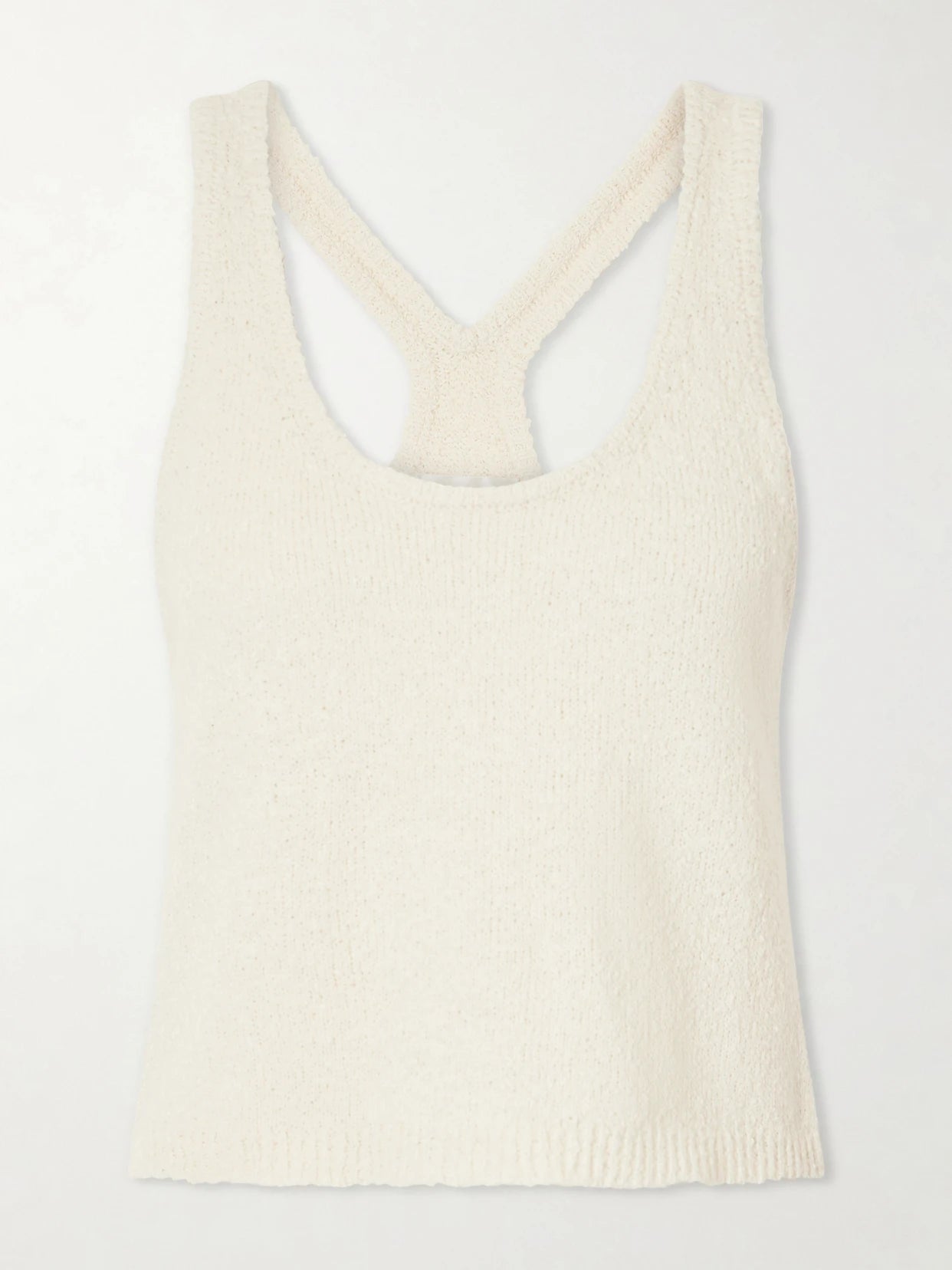 Tia Cotton-bouclé Tank Top