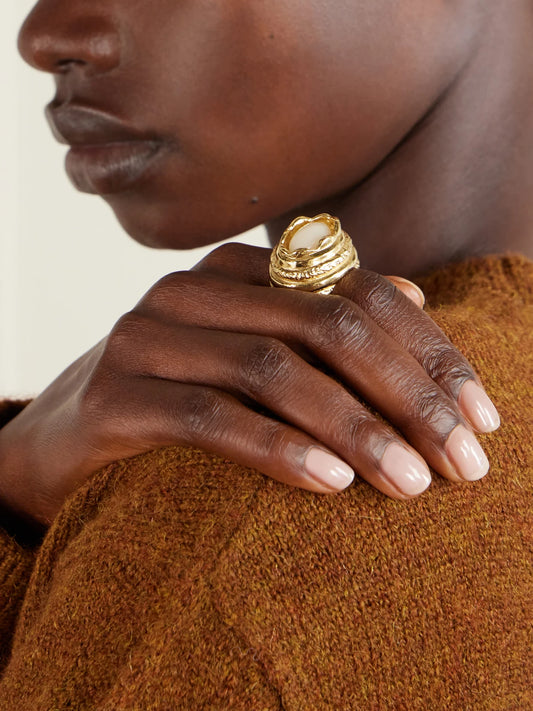 Paola Sighinolfi Amanda Gold-plated Resin Ring