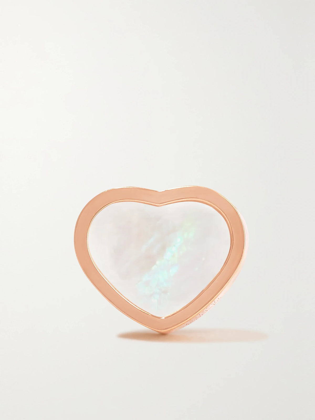 My Happy Hearts 18-karat Rose Gold Mother-of-pearl Single Earring