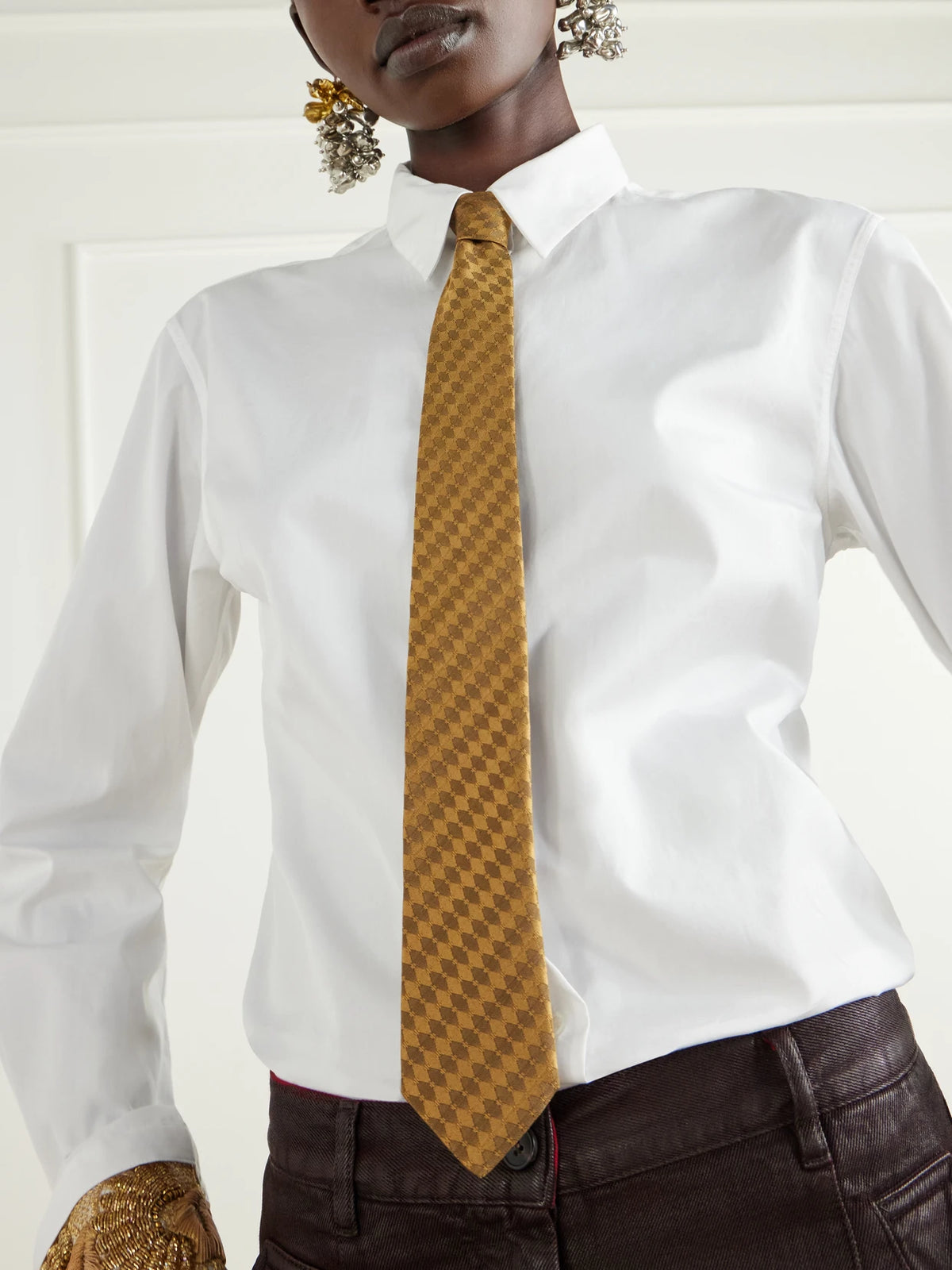 Dries Van Noten Silk-jacquard Tie