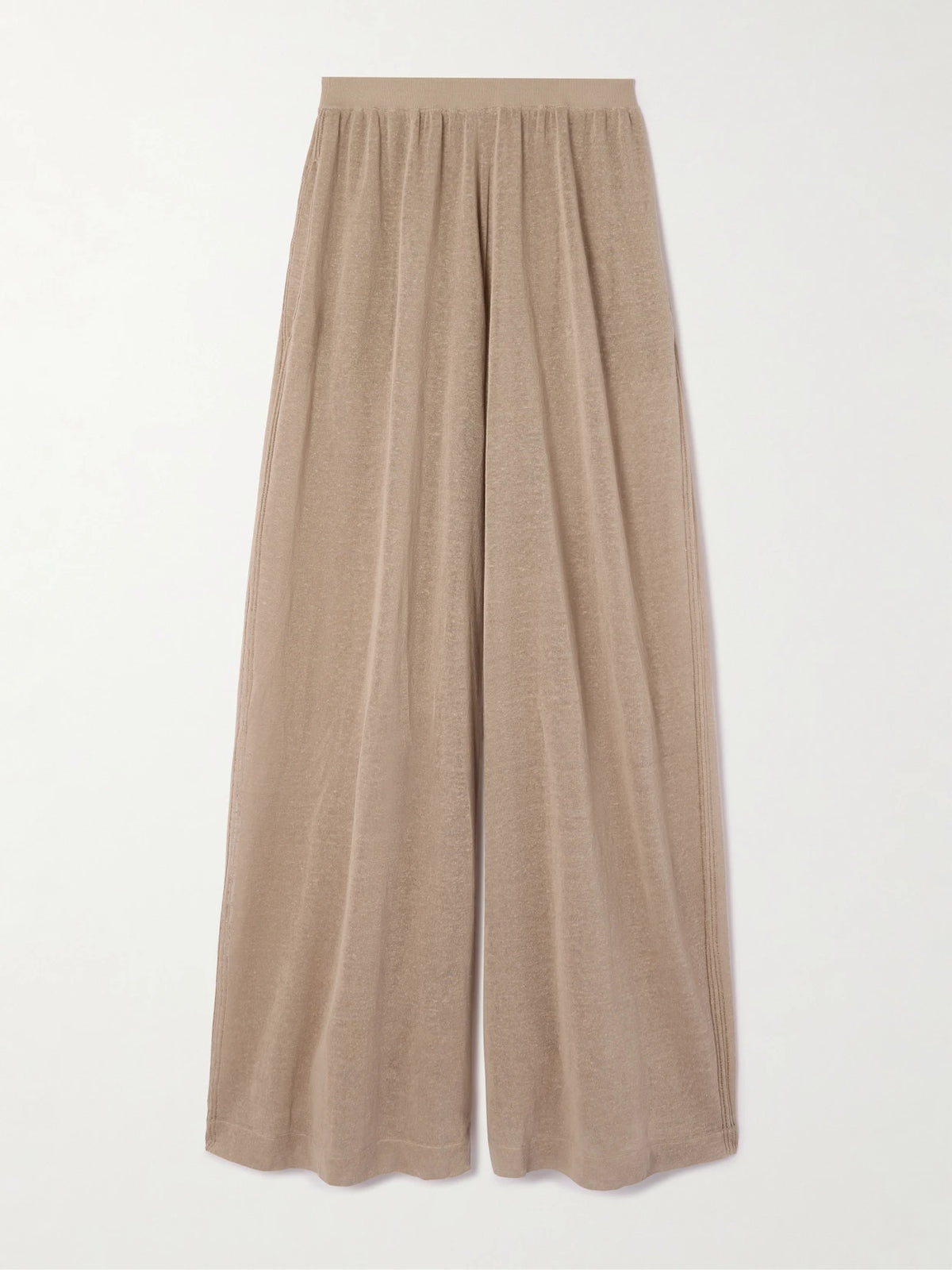 Linen And Silk-blend Pants